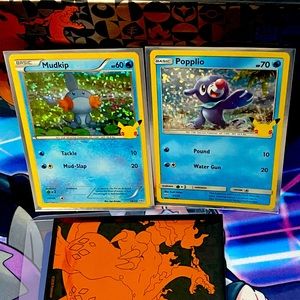 Pokémon McDonalds Mudkip & Popplio Holo